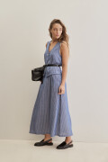 FALDA SARANDI STRIPED Azul Marino