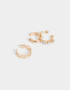 Bijou Cuff Con strass Set De Cuff Con Strass - Dorado