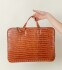 Porta laptop flat Crocco whiskey