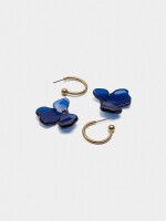 Aros Con Flor multicolor