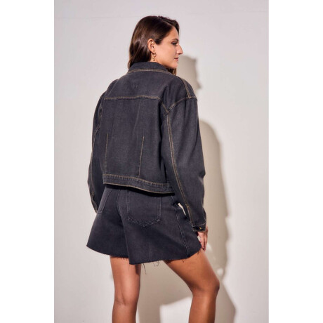 Campera Denim Jean Gris