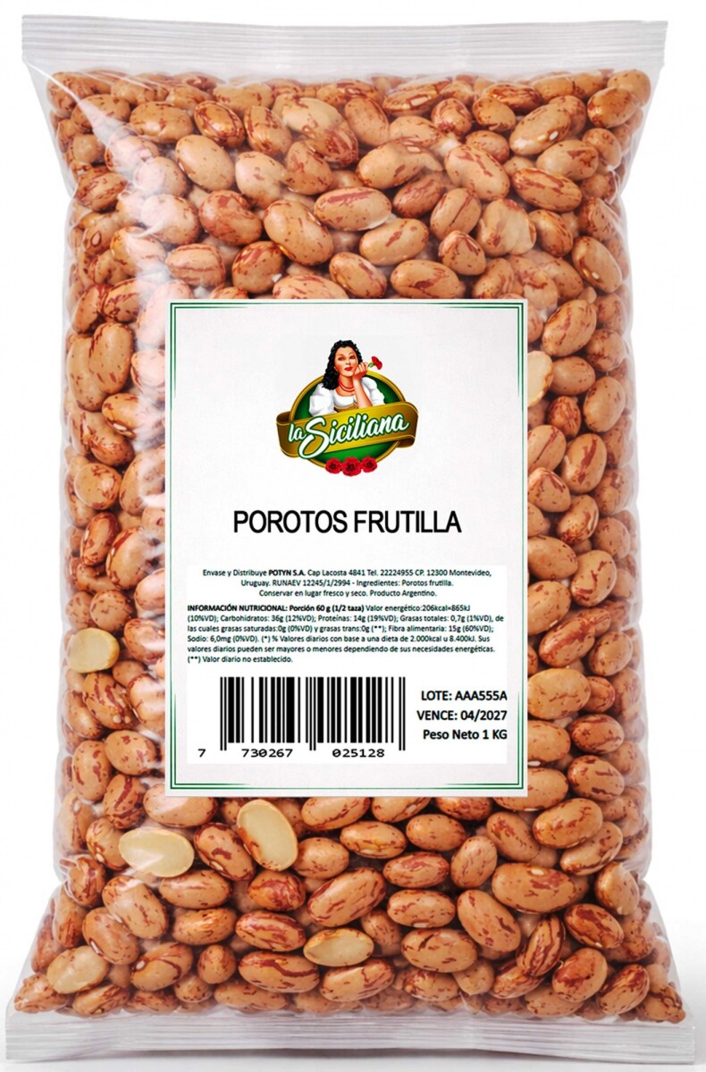 POROTO FRUTILLA LA SICILIANA PAQ. 1K 