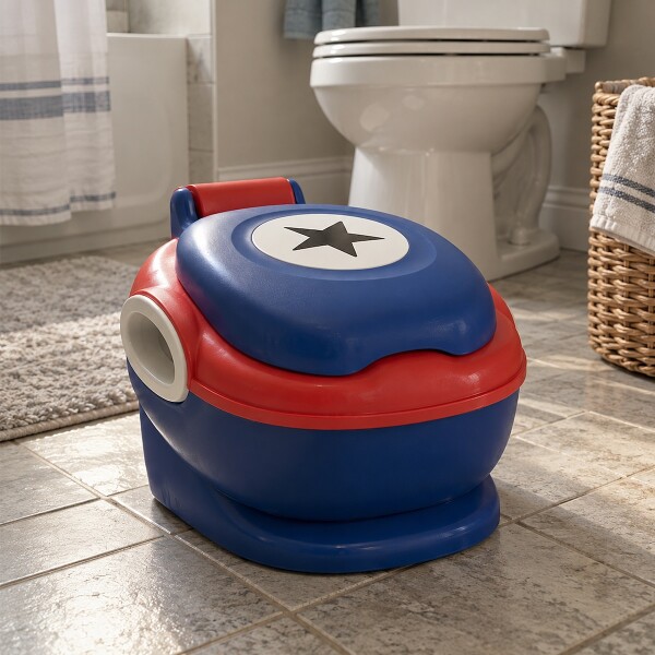 Pelela inodoro para bebes y niños con tapa y asiento infantil IMBACK Color Azul y Rojo Pelela inodoro para bebes y niños con tapa y asiento infantil IMBACK Color Azul y Rojo