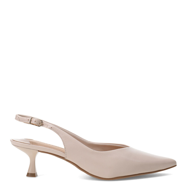 Zapatos de Mujer Bottero En Punta Con Tira Trasera Beige