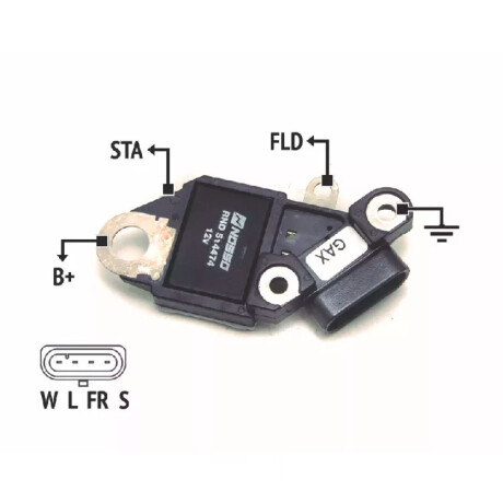 REGULADOR VOLTAJE - 12V UNIVERSAL DELCO 24SI SERIES NOSSO REGULADOR VOLTAJE - 12V UNIVERSAL DELCO 24SI SERIES NOSSO