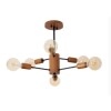 COLGANTE ANA 6 LUCES E27 MADERA COLGANTE ANA 6 LUCES E27 MADERA