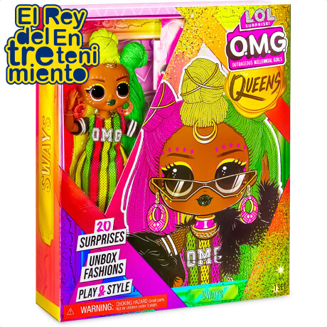 Muñeca Lol Omg Surprise 25cm Queens C/ 20 Sorpresas Sways