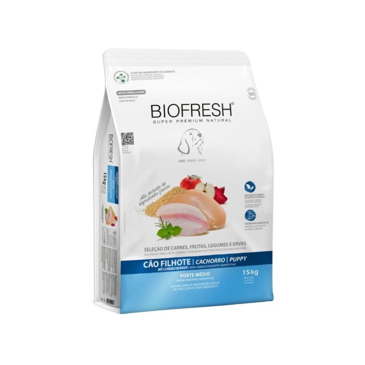 BIOFRESH PERRO CACHORRO RAZA MEDIA 15KG 