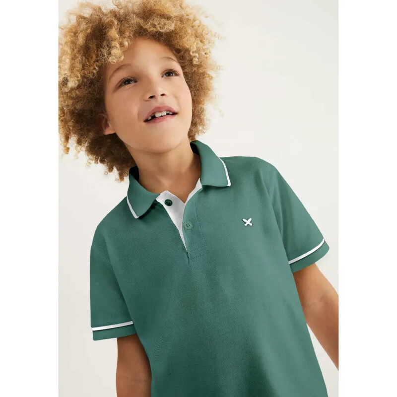 CAMISA POLO MM MASC VERDE MEDIO