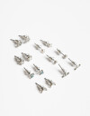 Aros Sets Folk Set Aros Boho - Plateado Antique Silver