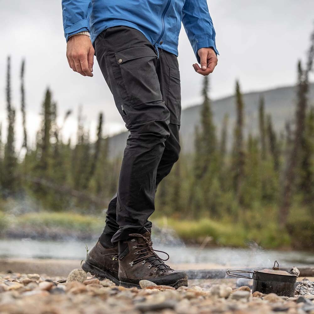 Pantalón Fjallraven Abisko Hybrid Trail Trs M Hombre Suede Brown