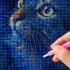KIT DIAMANTE 5D Varios Diseños Diamant Art Atrix ® Variante Diseño Gato Azul