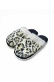PANTUFLA ANIMAL PRINT Negro
