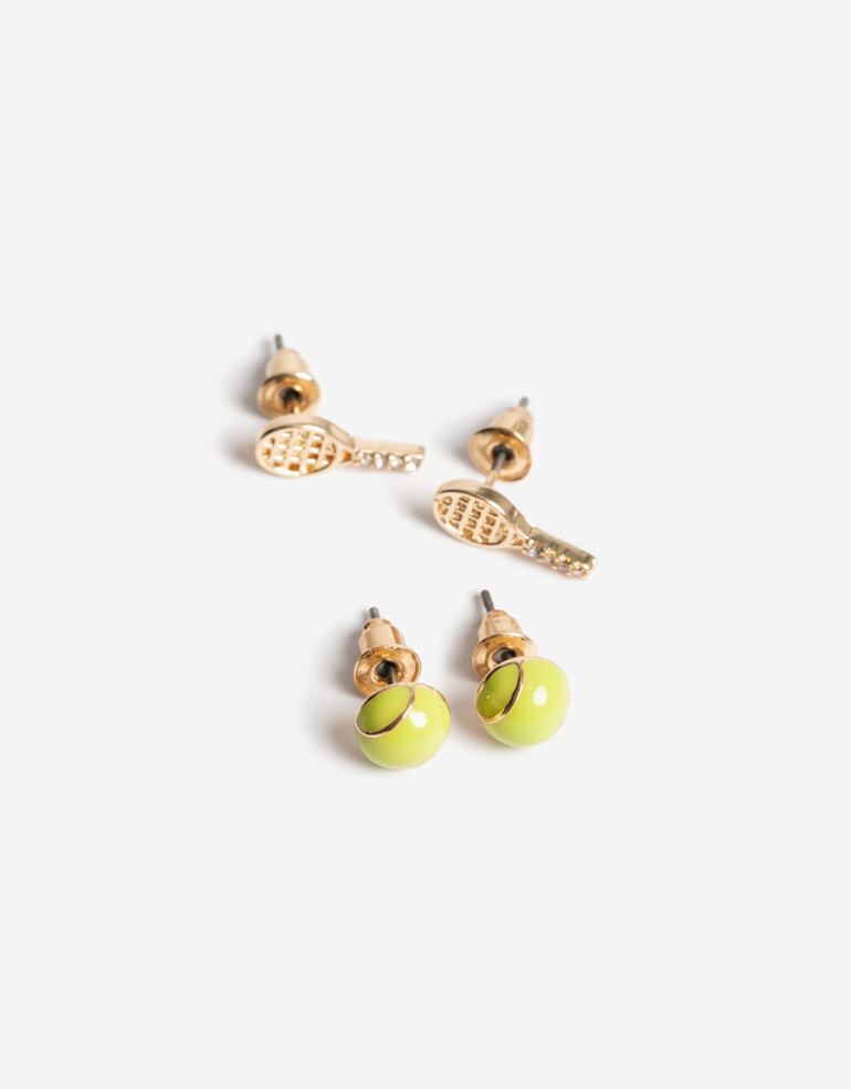 Aros Sets Color Set De Aros Athletic Bling - Dorado