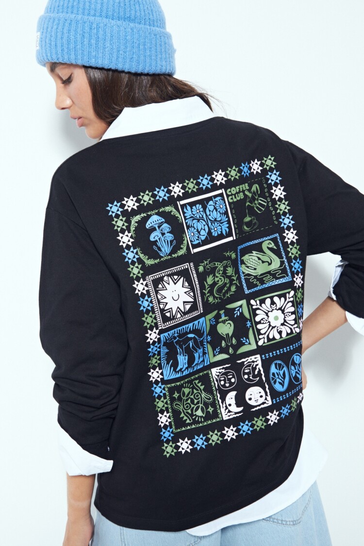 REMERA YELLOWSTONE Negro