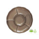 Bandeja Circular Biodegradable para Copetin x3 Un Dorado