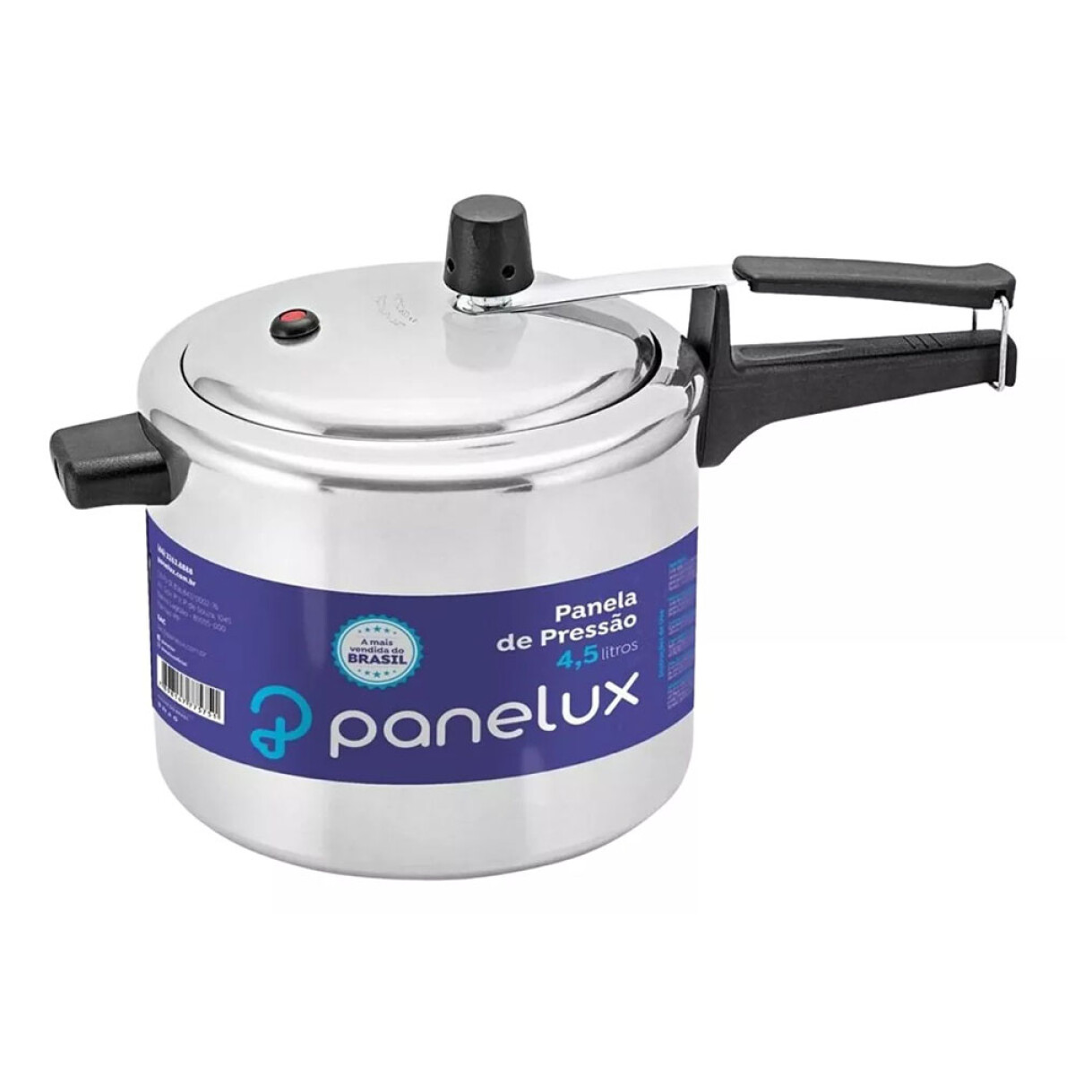 Olla Cacerola a Presión 4.5L Aluminio Pulido Panelux Classic - Plateado 