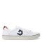 Championes de Hombre Democrata YANE acordonado casual Blanco / Azul Jeans