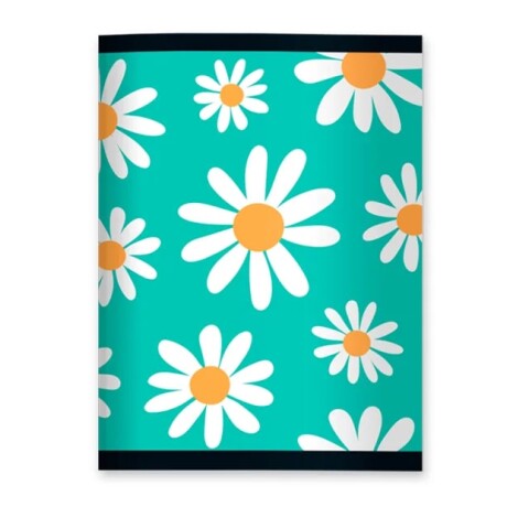 Cuaderno Campus Engrampado 96 Hojas Liso Flores