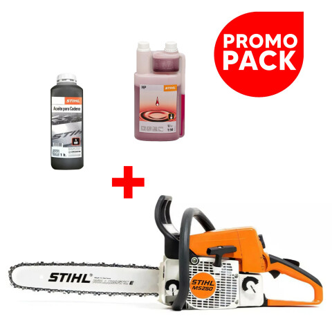 Motosierra Stihl Ms 250 + Aceite De Cadena + Aceite 2t 1lt PK MOTOSIERRA STIHL MS250 + ACEITES