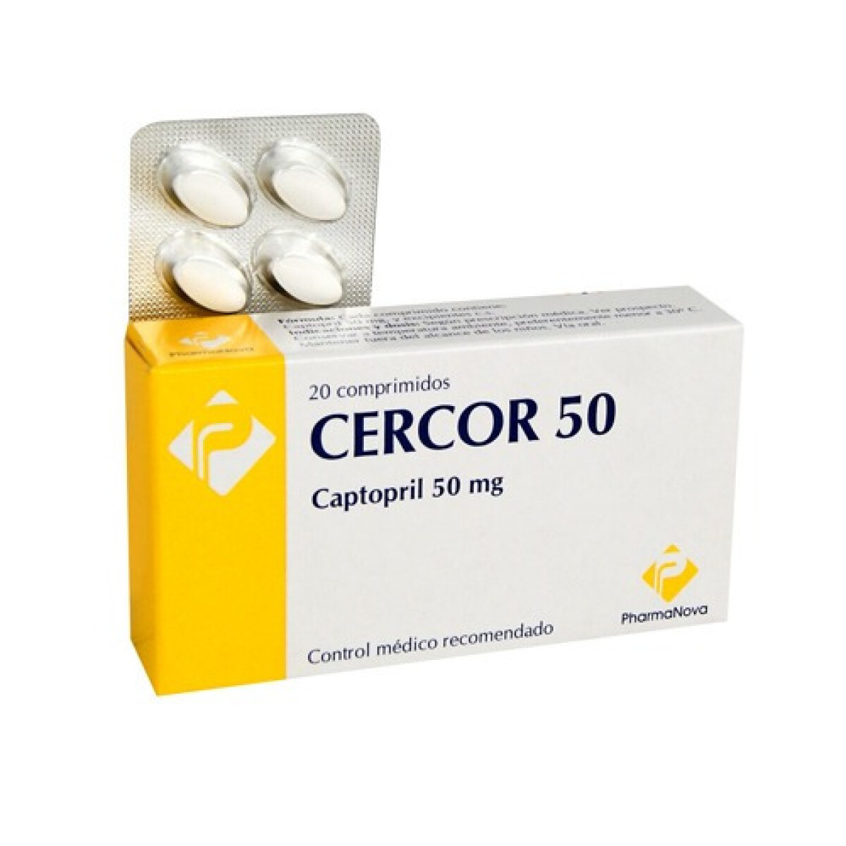 Cercor 50 mg 20 Comprimidos | Tratamiento Cardiovascular