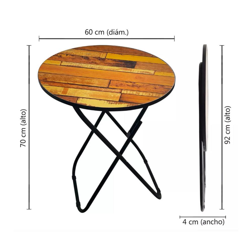 Juego de balcón terraza mesa redonda con 2 sillas Juego de balcón terraza mesa redonda con 2 sillas