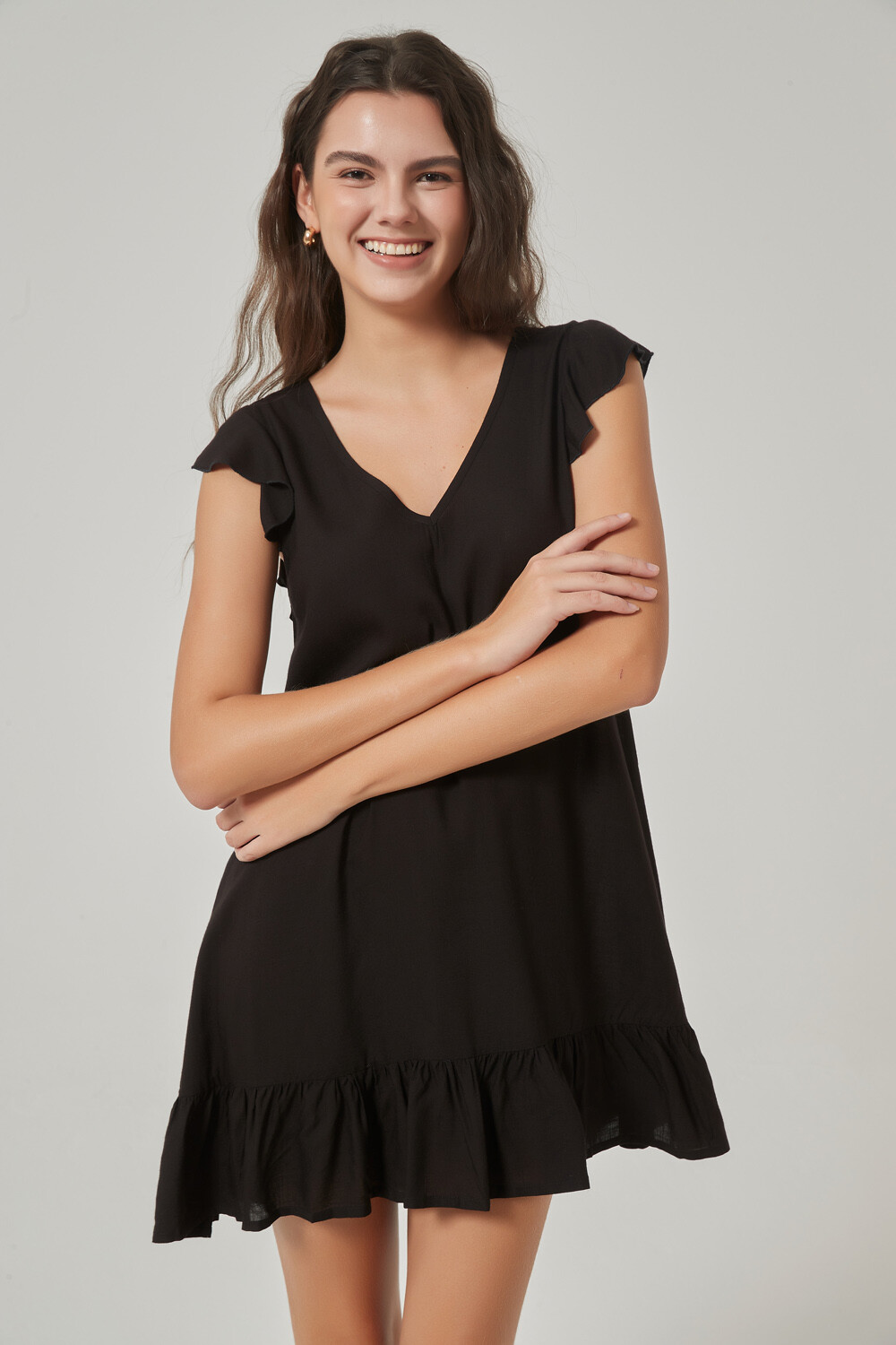  NIA Vestido Amalfi para mujer, Negro - : Ropa, Zapatos y Joyería