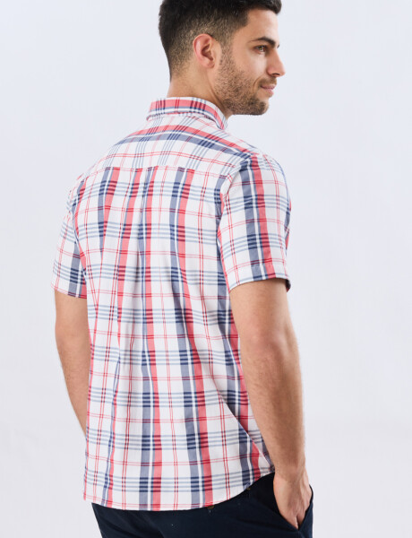 CAMISA SPORT CUADROS Rojo