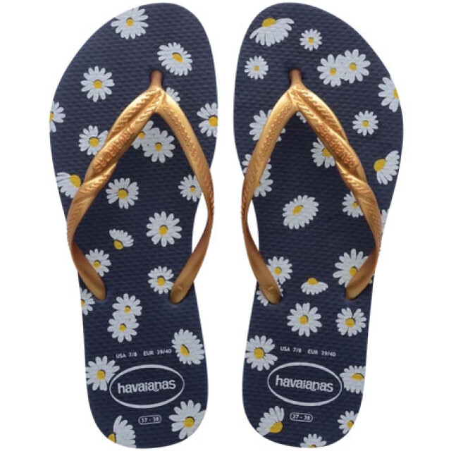 Sandalias de Mujer Havaianas Fantasia Style Ii Azul Flores