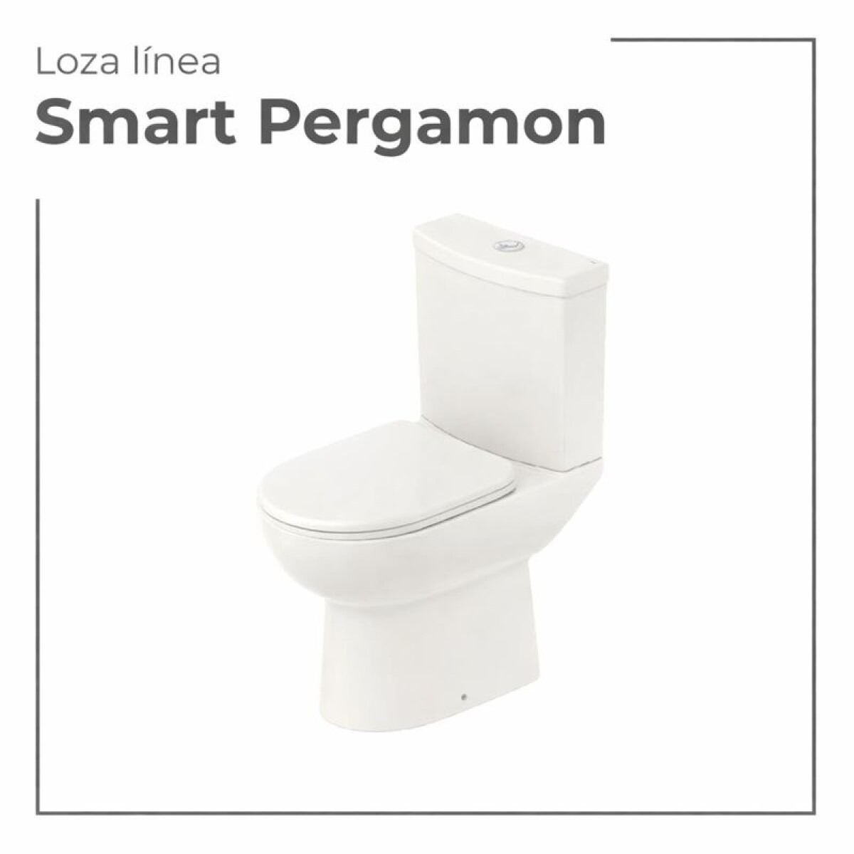 Inodoro+ Mochila + Tapa Smart Color Pergamon 