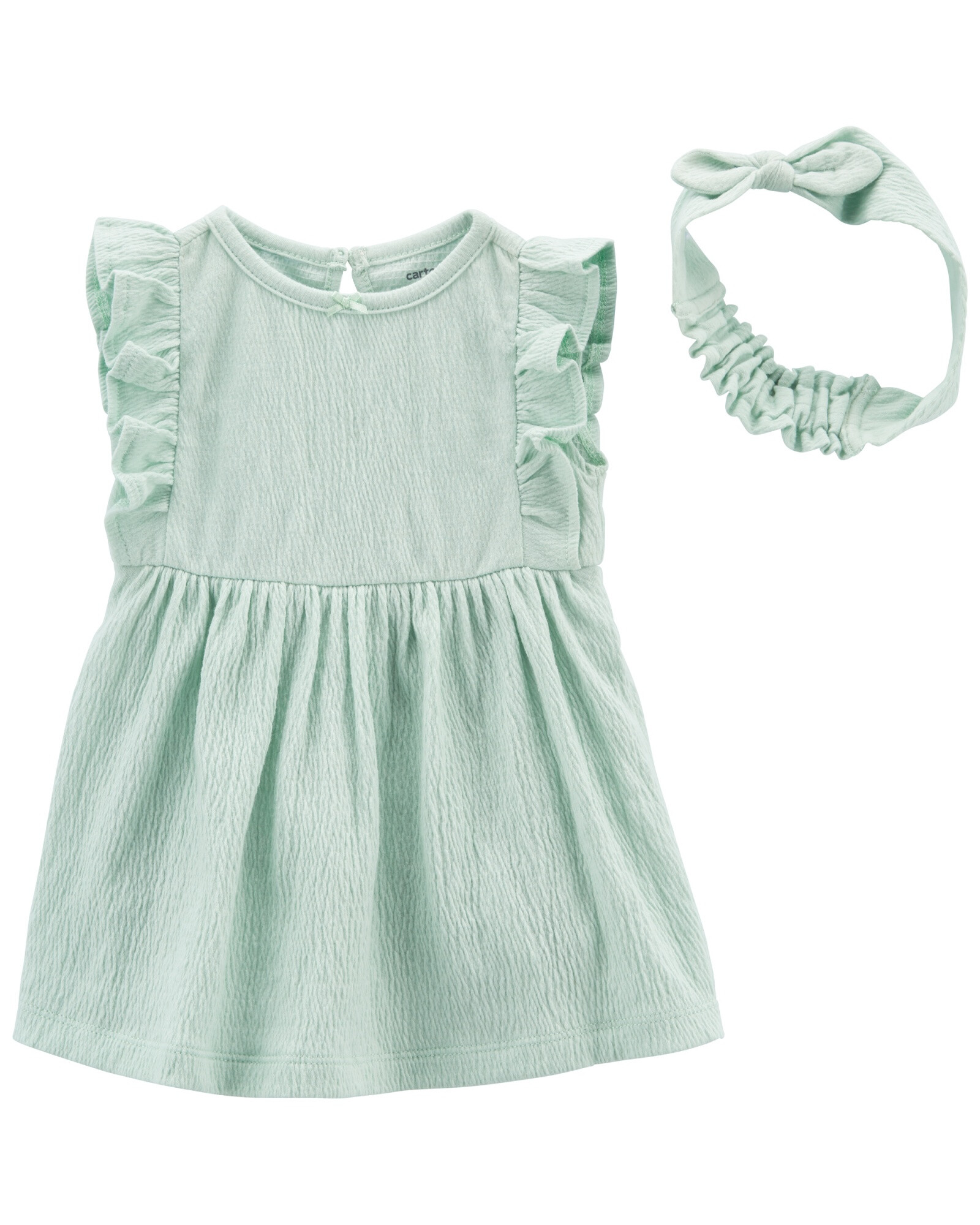 Vestido y vincha de jersey arrugado Vestido y vincha de jersey arrugado