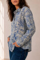 CAMISA JULIETA HOJAS AZUL