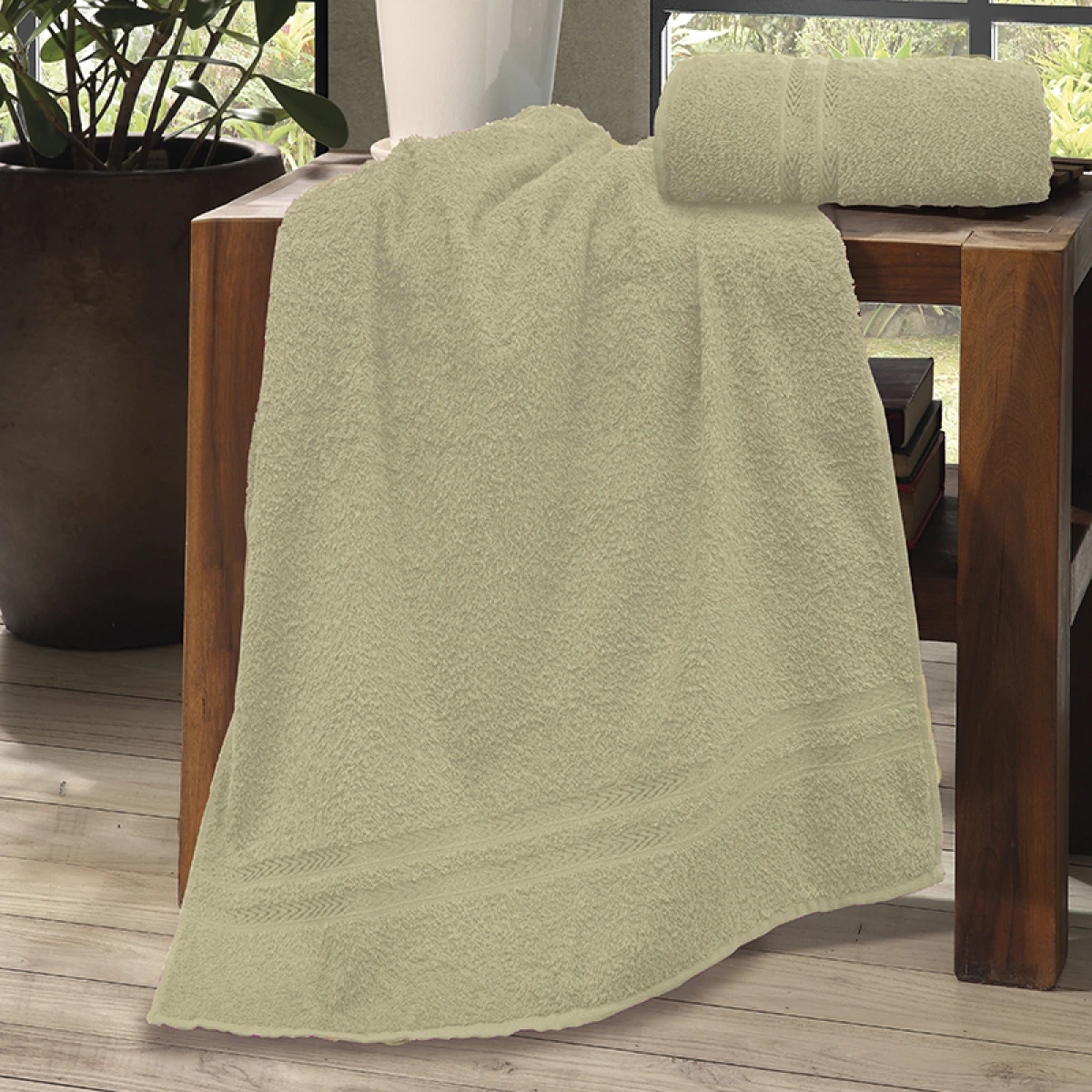 Toalla de Mano Paris 100% Algodón 50 x 70 cm - BEIGE 