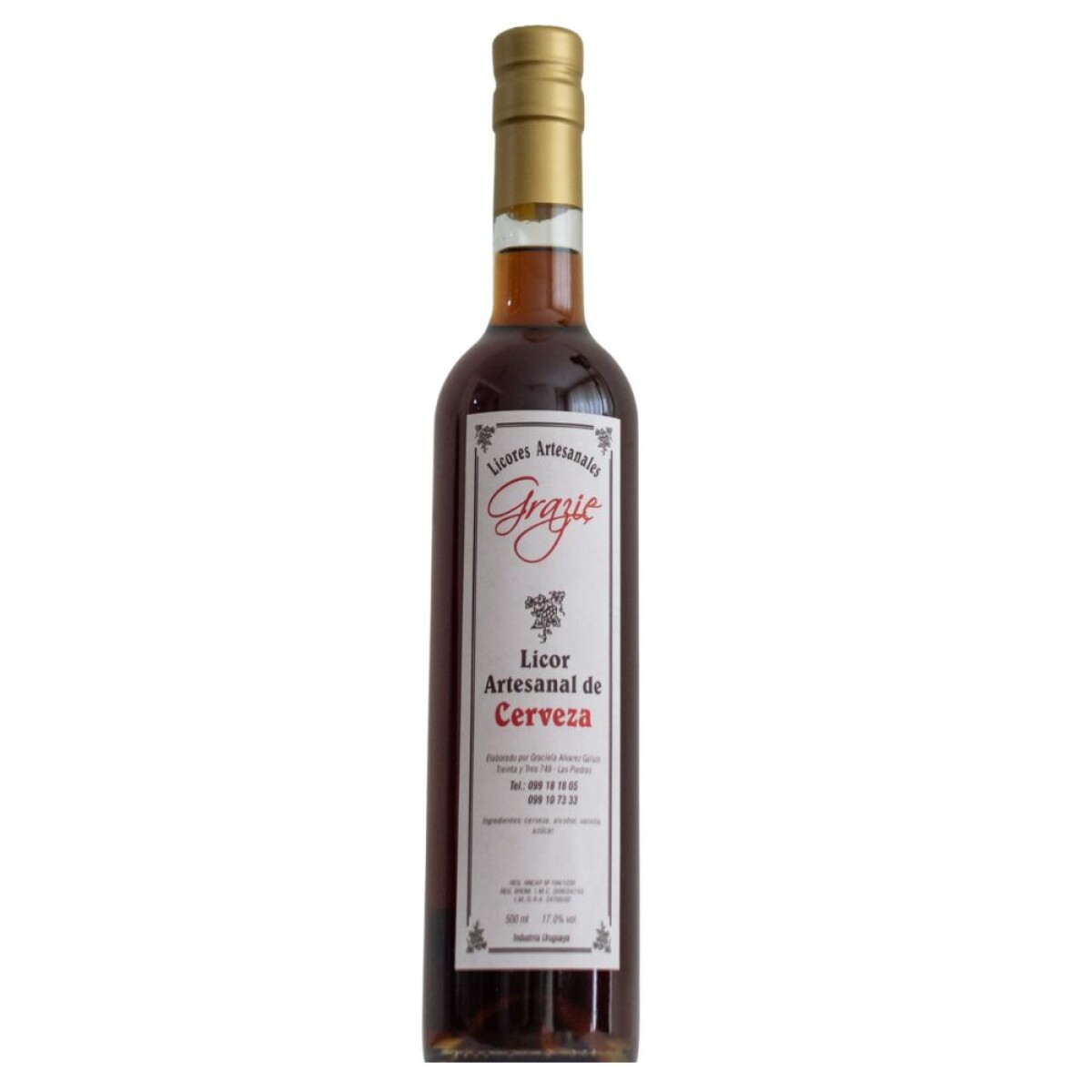 Licor de cerveza 500ml Grazie 