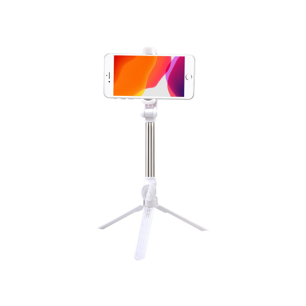 Palo selfie extendible con Bluetooth color blanco Palo Selfie Extendible Con Bluetooth Color Blanco