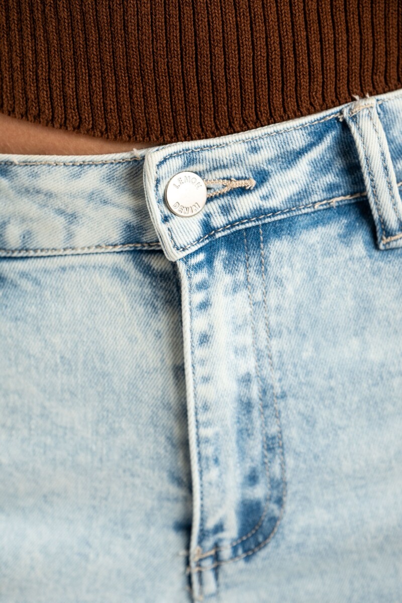 Jean Wide Leg Lavado Denim