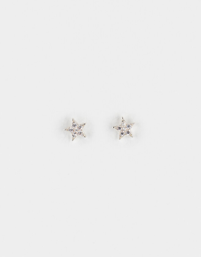 Aros Pasantes Strass Crystal Aros Pasantes Strass Crystal - Plateado