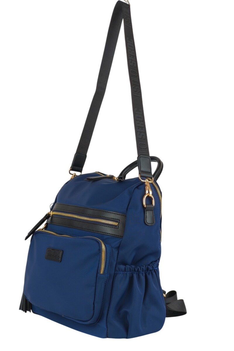 Mochila cartera azul