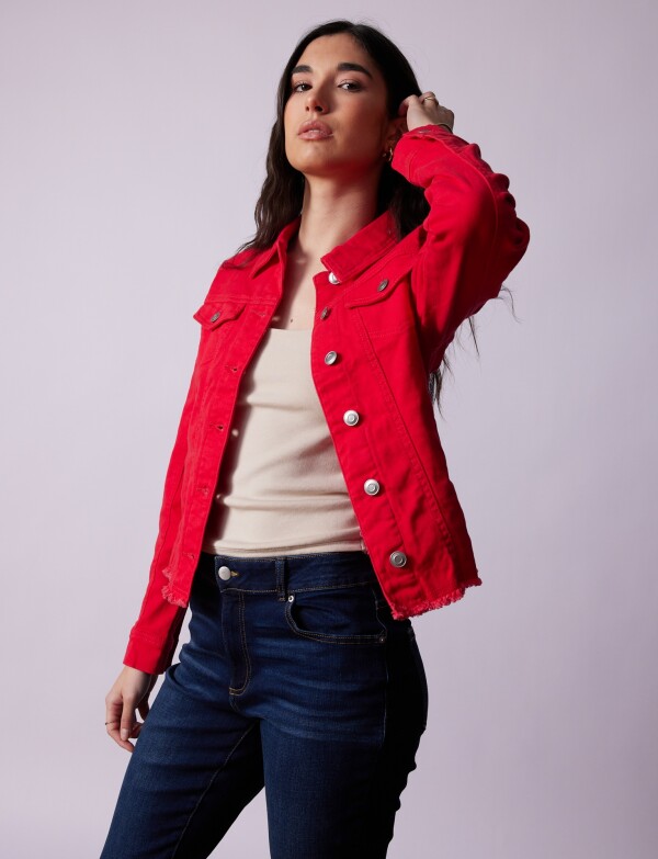 Camperita Jean Flecos ROJO