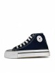BOTA DEPORTIVA MEDIO BASKET LONA CON PLATAFORMA Azul