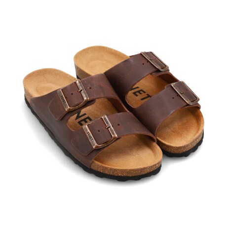 SANDALIAS VENET - CUERO BRUNN MARRON