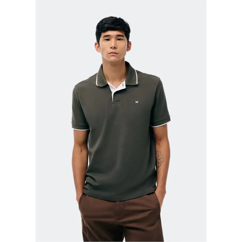 CAMISA POLO MM MASC MARROM