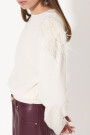 SWEATER FEATHERS Beige