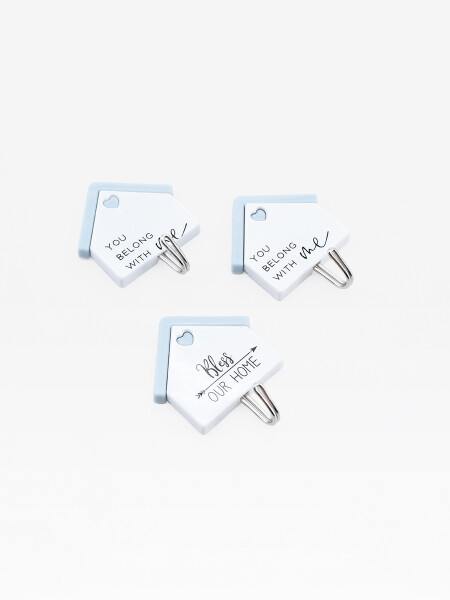 PERCHERO CASAS SET X3 BLANCO