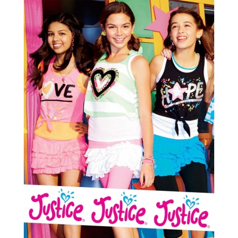 Musculosa para niña Justice Stay Cool Blanco