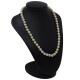 Collar de perlas de cultivo de 7 a 7,5 mm, con broche en oro 18k. Largo 44,cm Collar de perlas de cultivo de 7 a 7,5 mm, con broche en oro 18k. Largo 44,cm