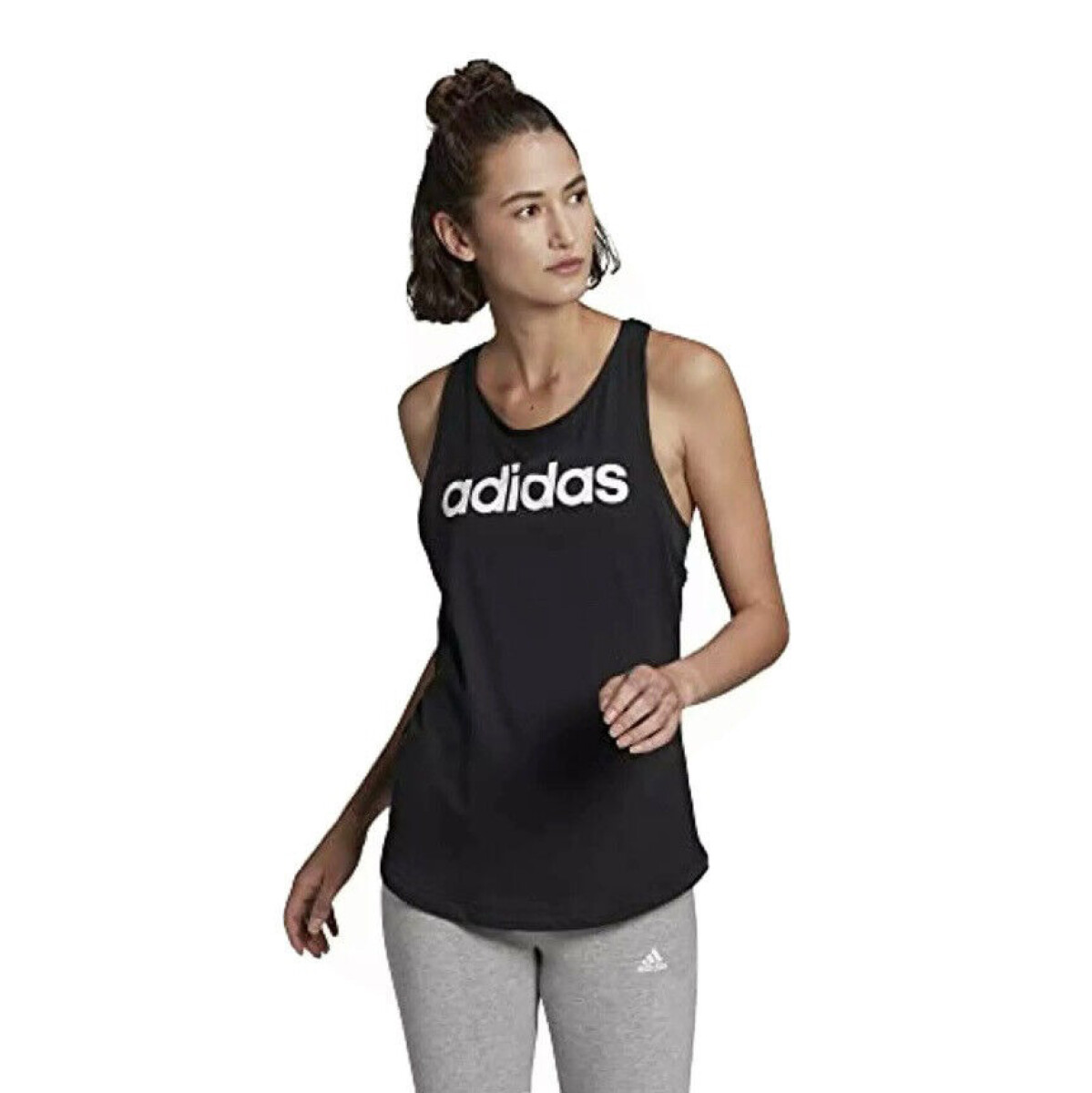 Musculosa de Mujer Adidas Essentials Loose Adidas - Negro - Blanco 