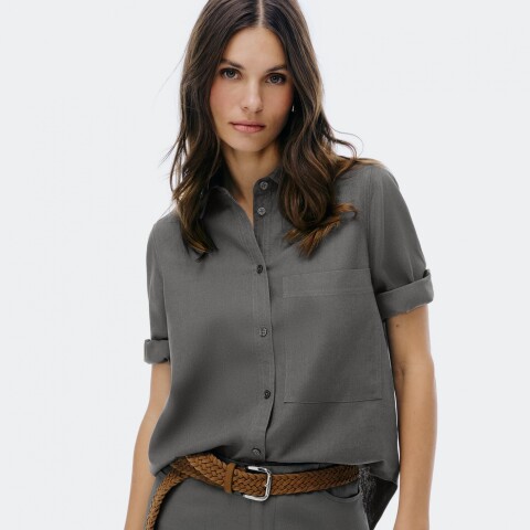 CAMISA FEM CENIZA