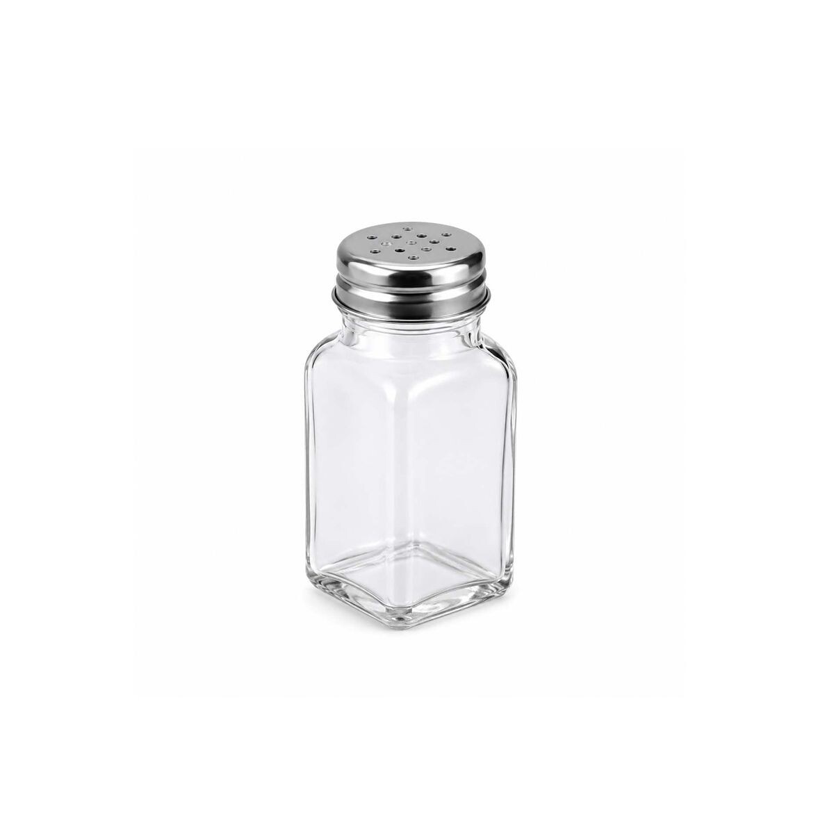 Salero de vidrio c/tapa metalica 