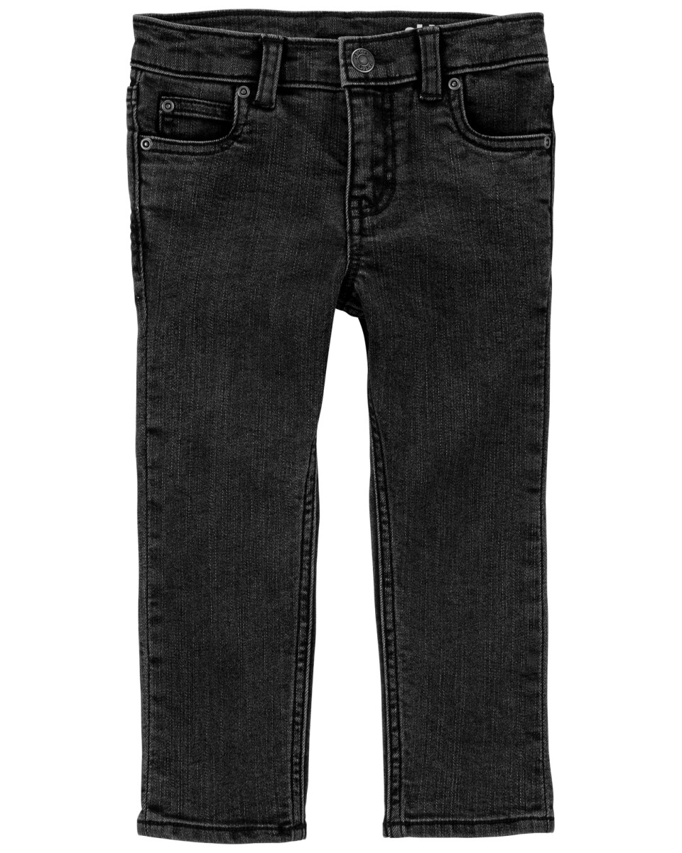 Pantalón de jean clásico color negro 